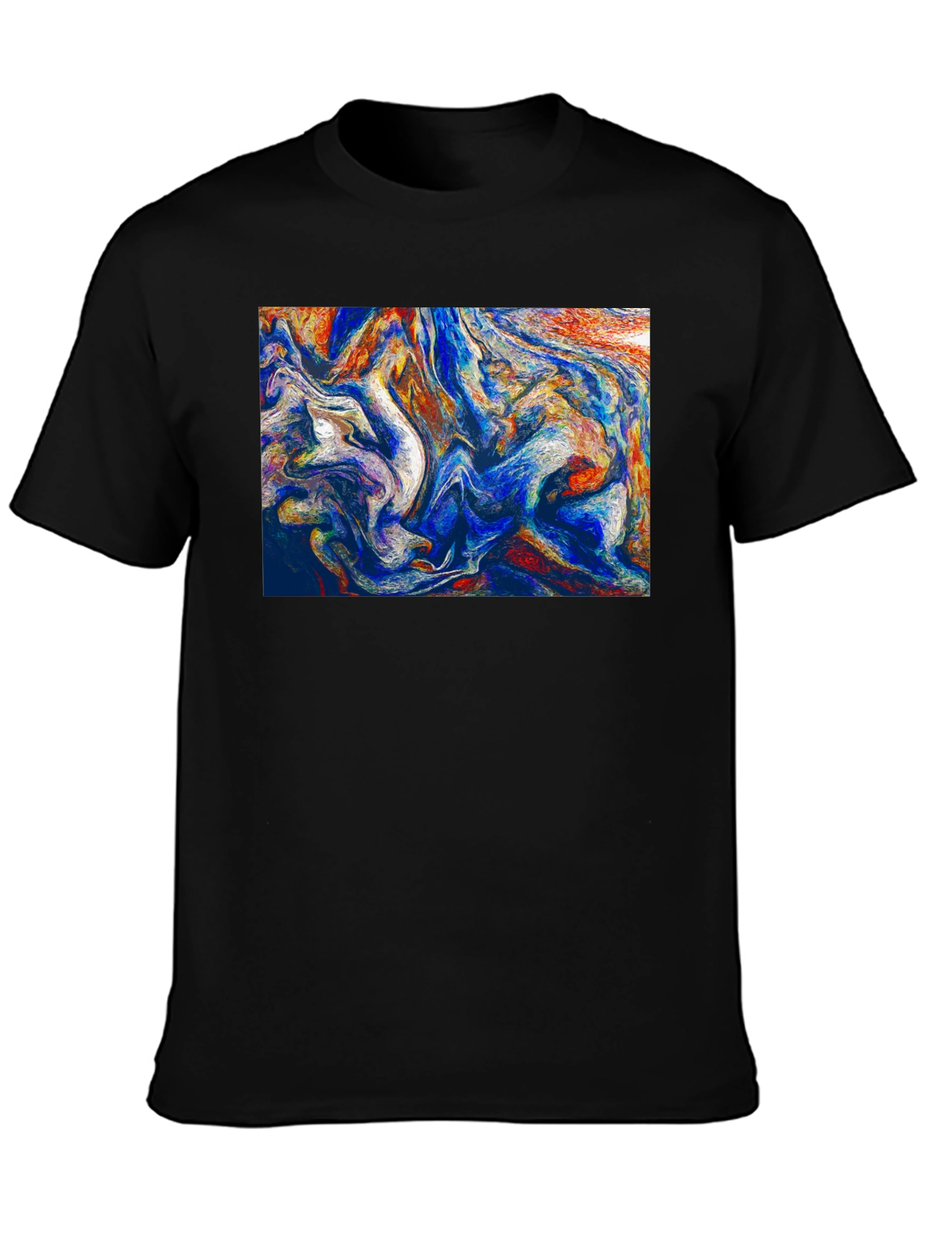 Abstract Art Black T-Shirt