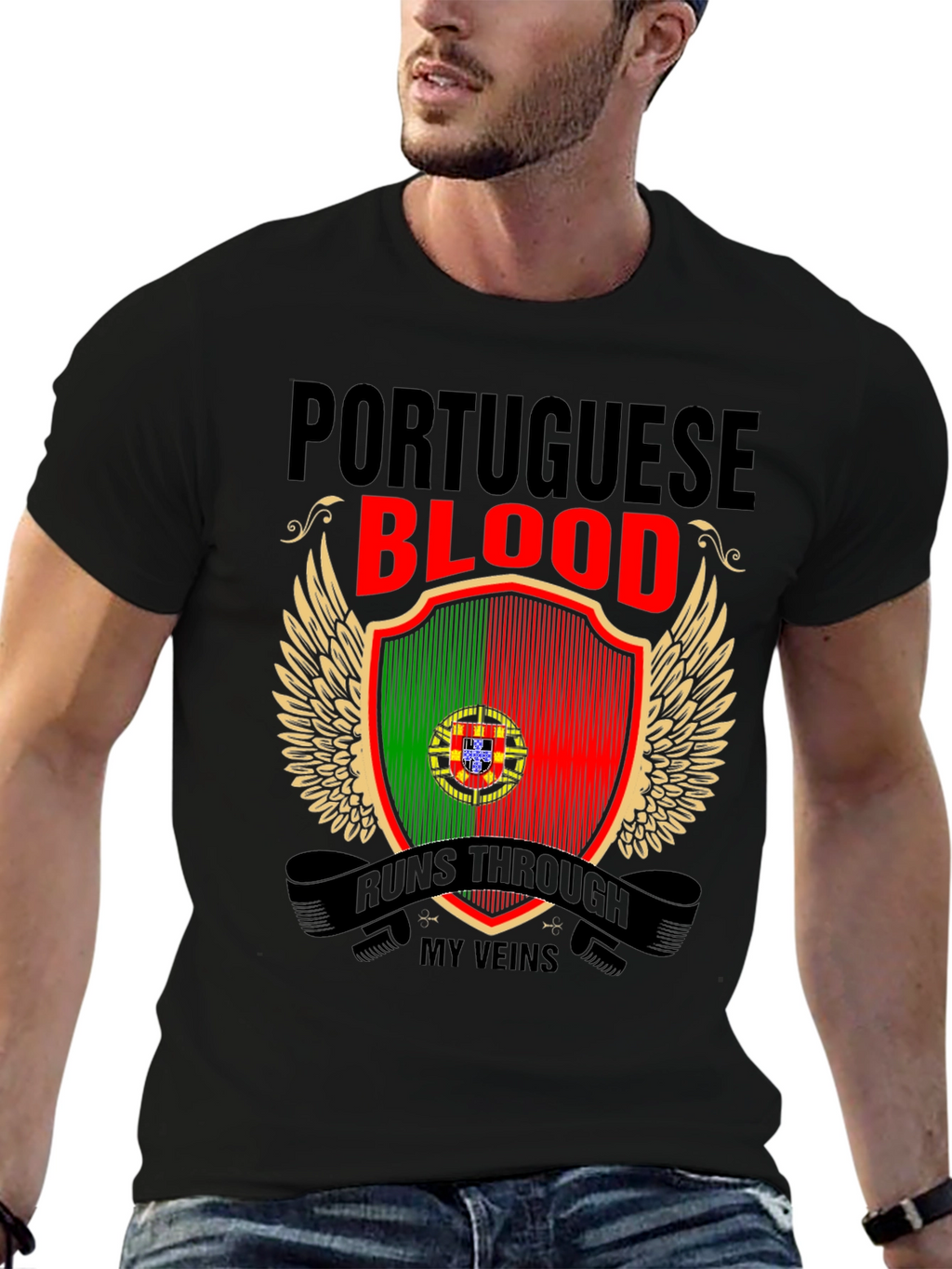 Portuguese Blood Runs Through My Veins T-Shirt