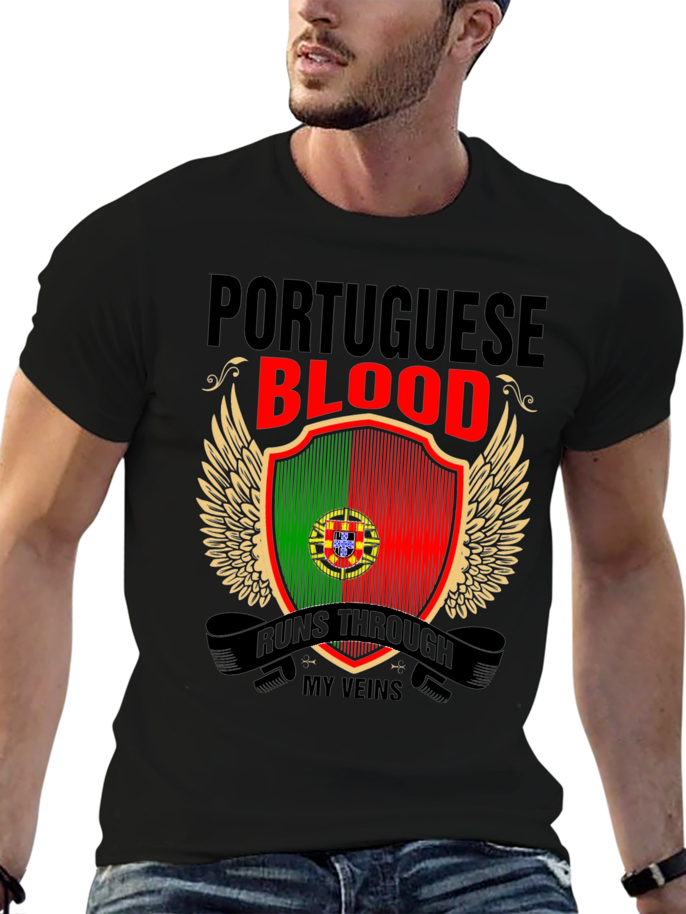 Portuguese Blood Runs Through My Veins T-Shirt