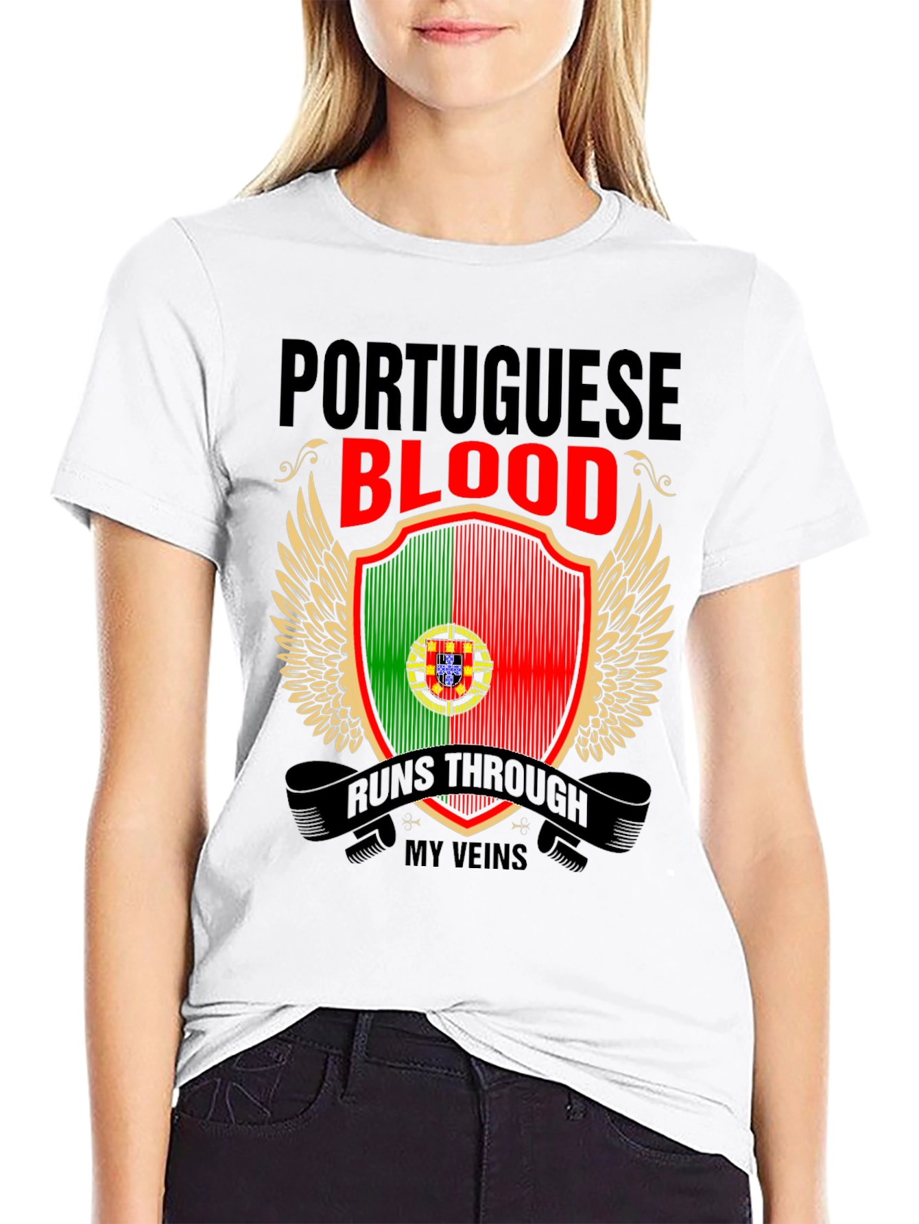 Portuguese Blood Runs Through My Veins T-Shirt