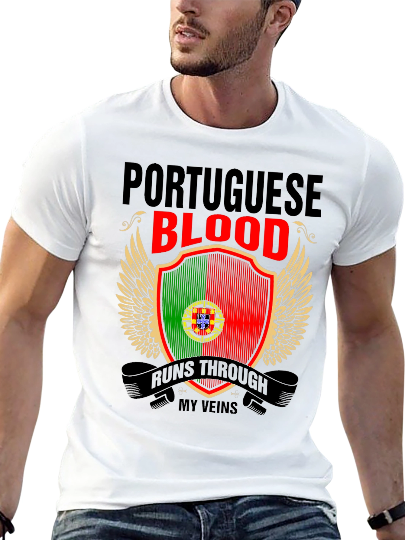 Portuguese Blood Runs Through My Veins T-Shirt