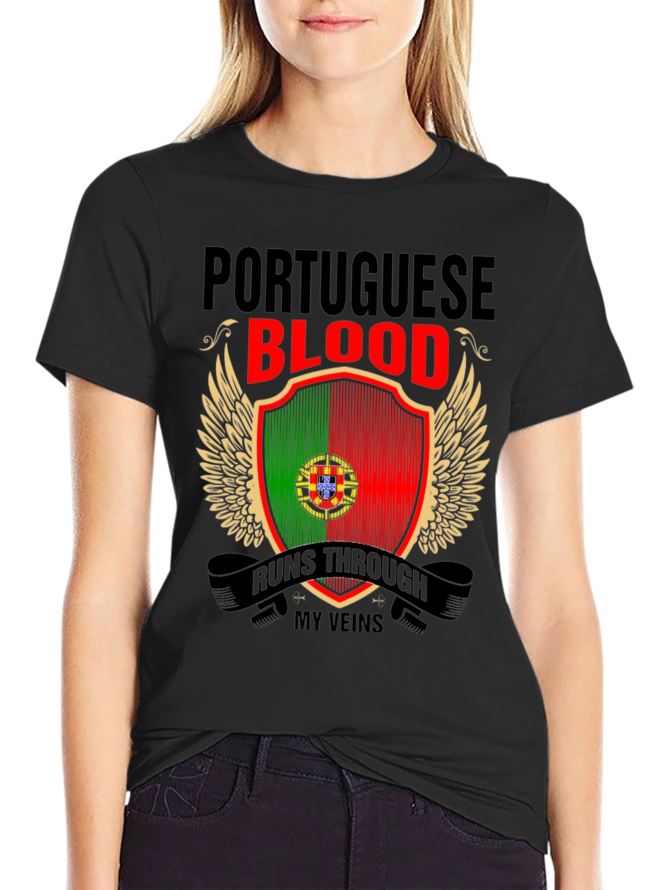 Portuguese Blood Runs Through My Veins T-Shirt