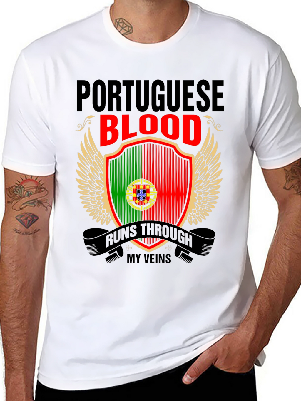 Portuguese Blood Runs Through My Veins T-Shirt