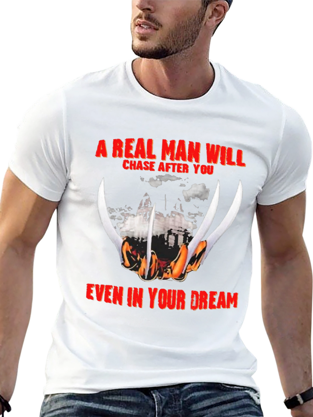 A Real Man Freddy Krueger T-Shirt
