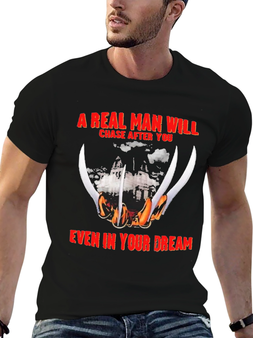 A Real Man Freddy Krueger T-Shirt