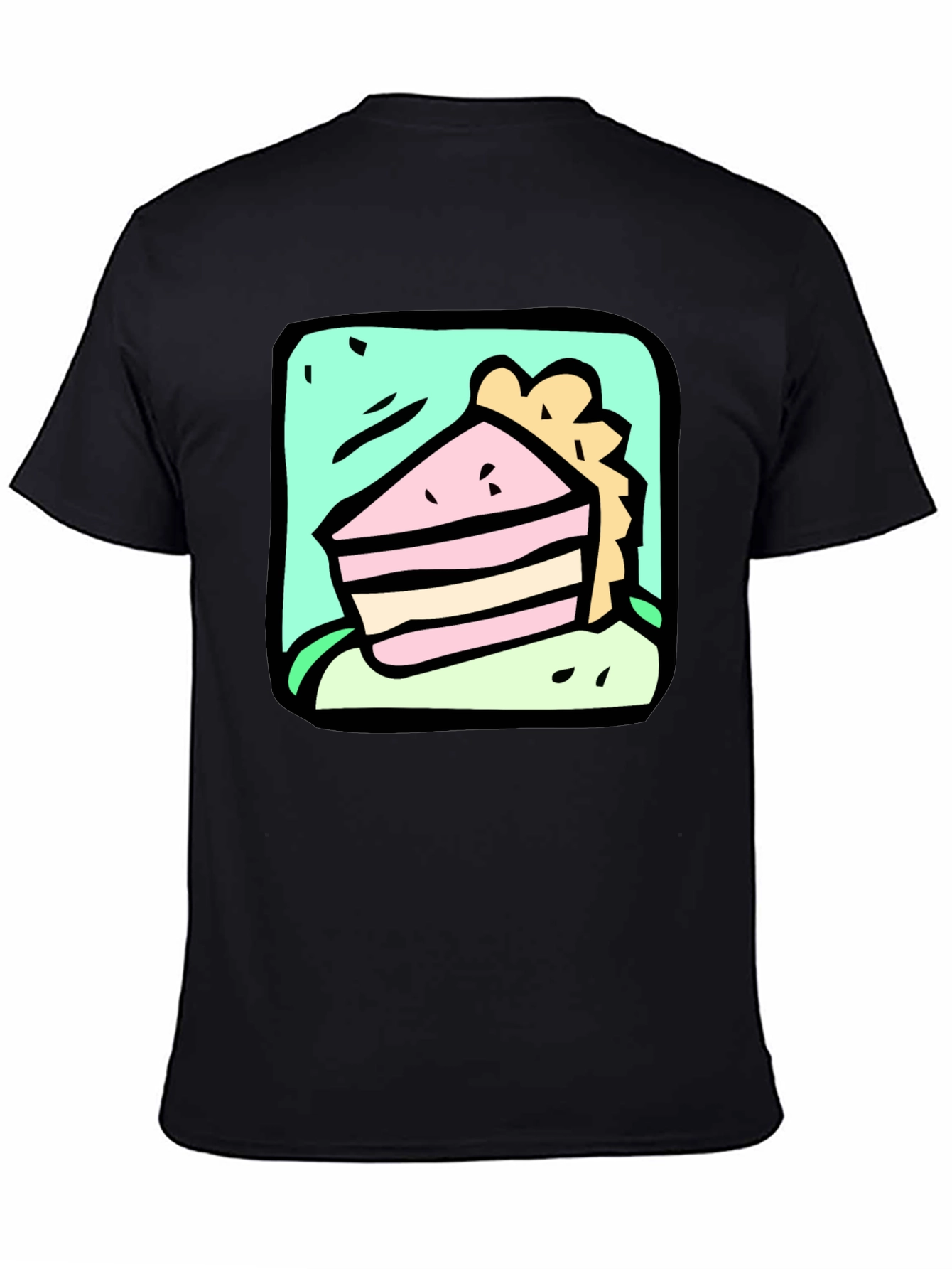 Cake Slice Graphic Tee - Stylish Comfort