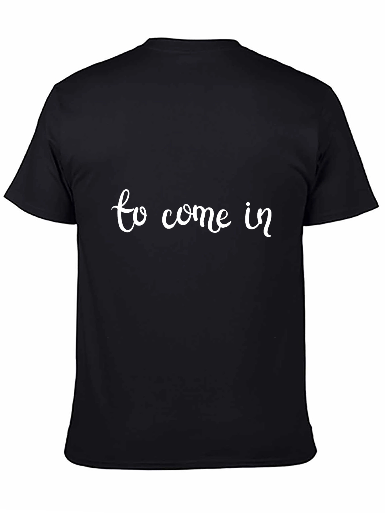 To Come In Black Graphic Tee - Stylish Casual Wear