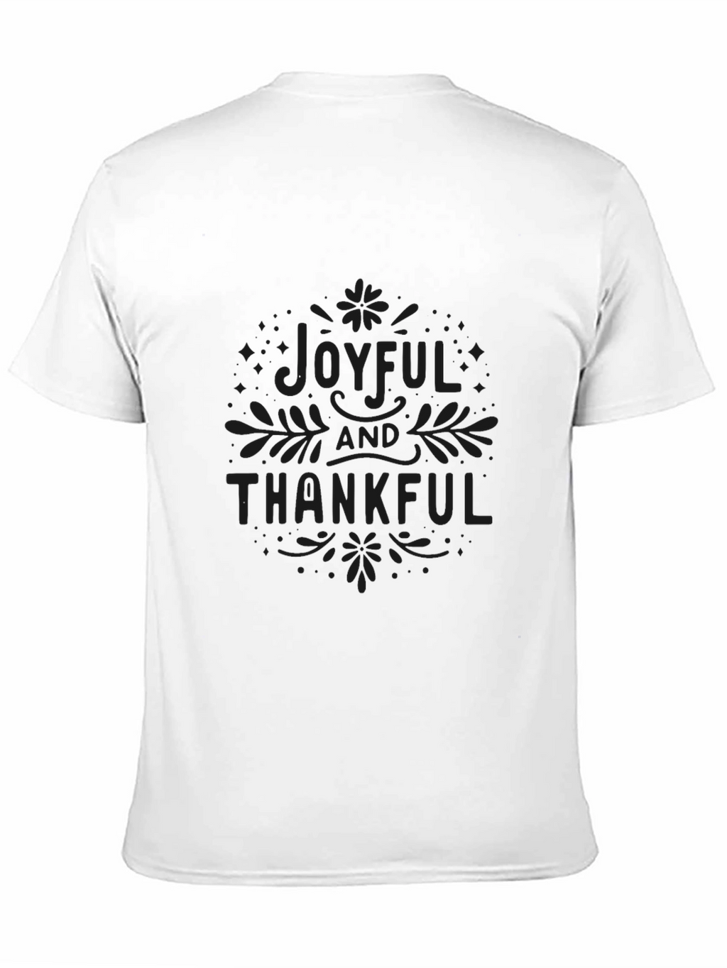 Joyful & Thankful Black Graphic Tee