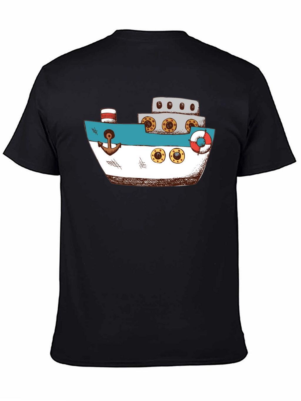 Nautical Ship Graphic T-Shirt
