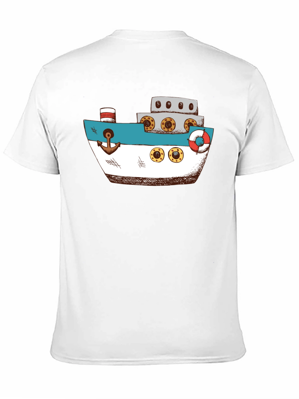Nautical Ship Graphic T-Shirt