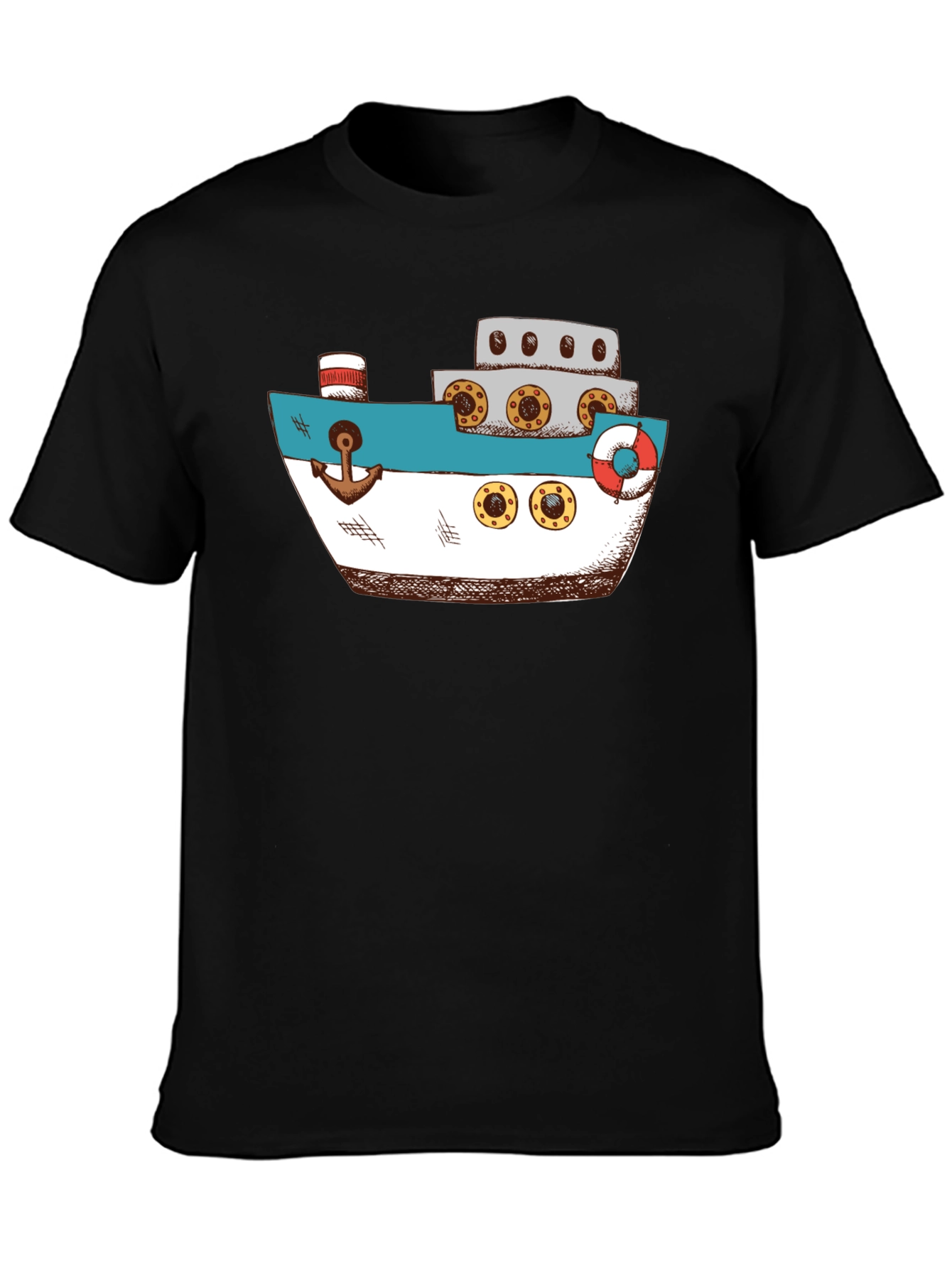 Nautical Ship Graphic T-Shirt