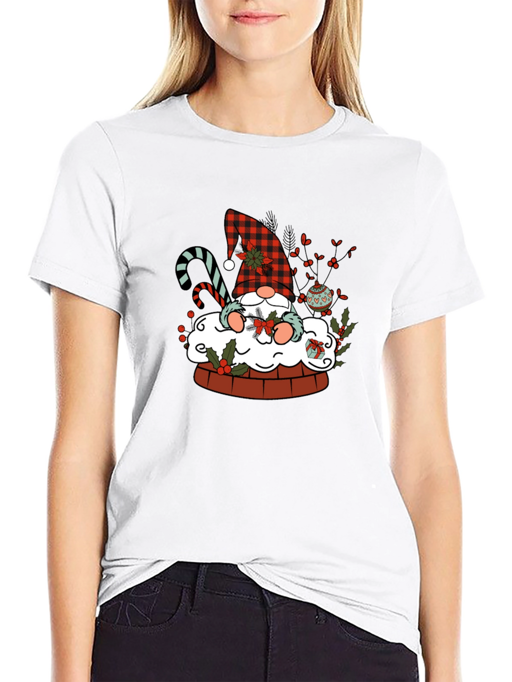 Festive Gnome Christmas T-Shirt