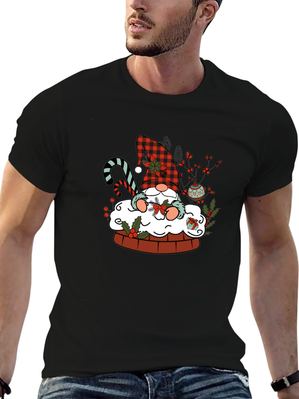 Festive Gnome Christmas T-Shirt