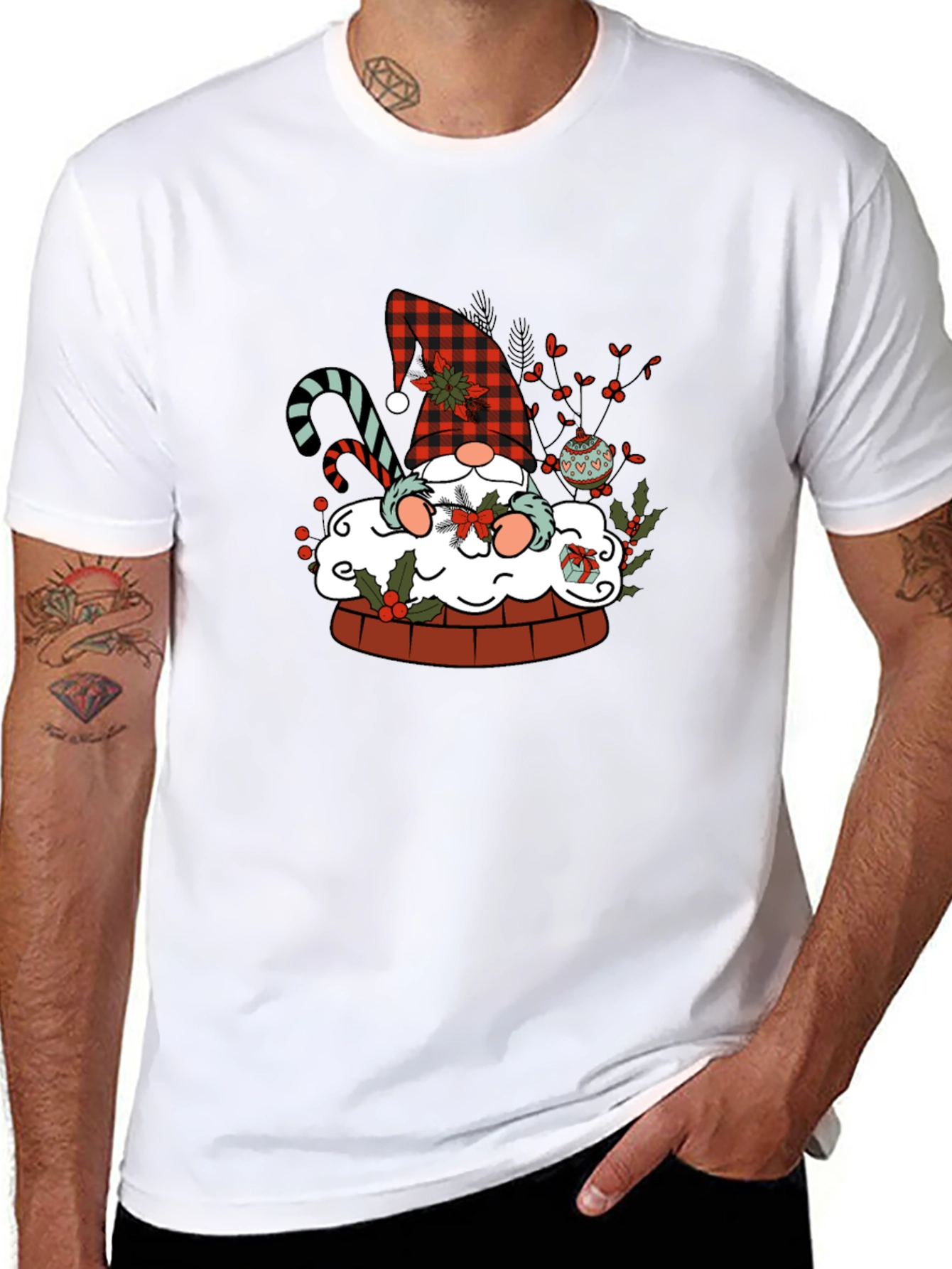 Festive Gnome Christmas T-Shirt