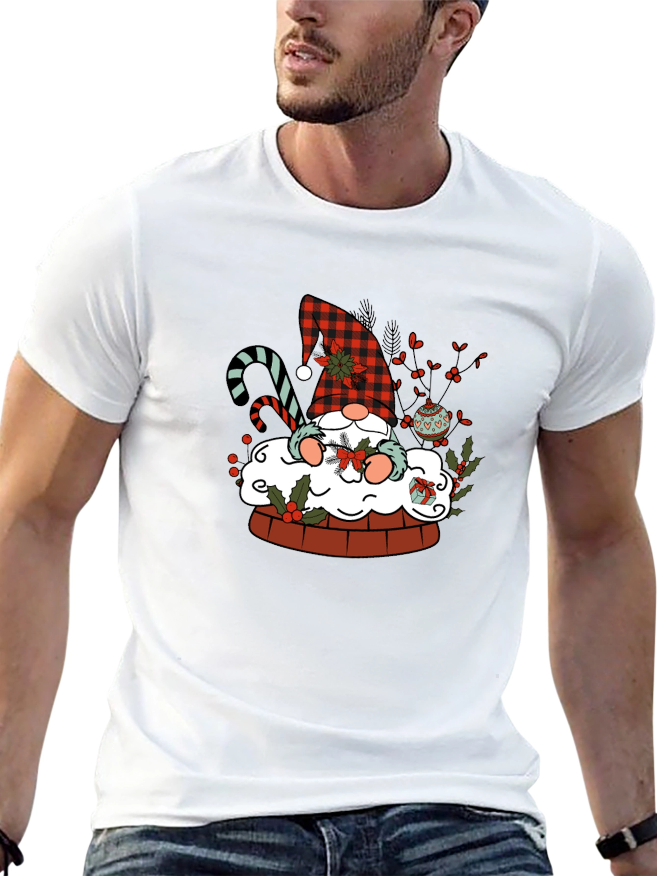 Festive Gnome Christmas T-Shirt