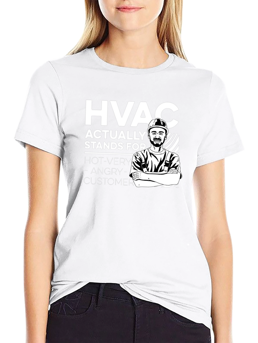 HVAC Funny T-Shirt - Hot Very Angry Customer