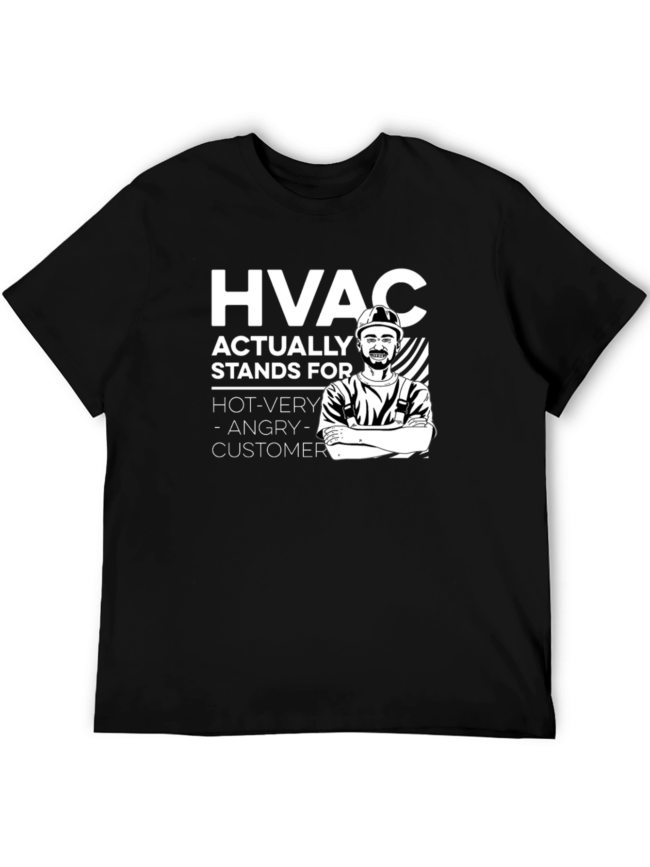 HVAC Funny T-Shirt - Hot Very Angry Customer
