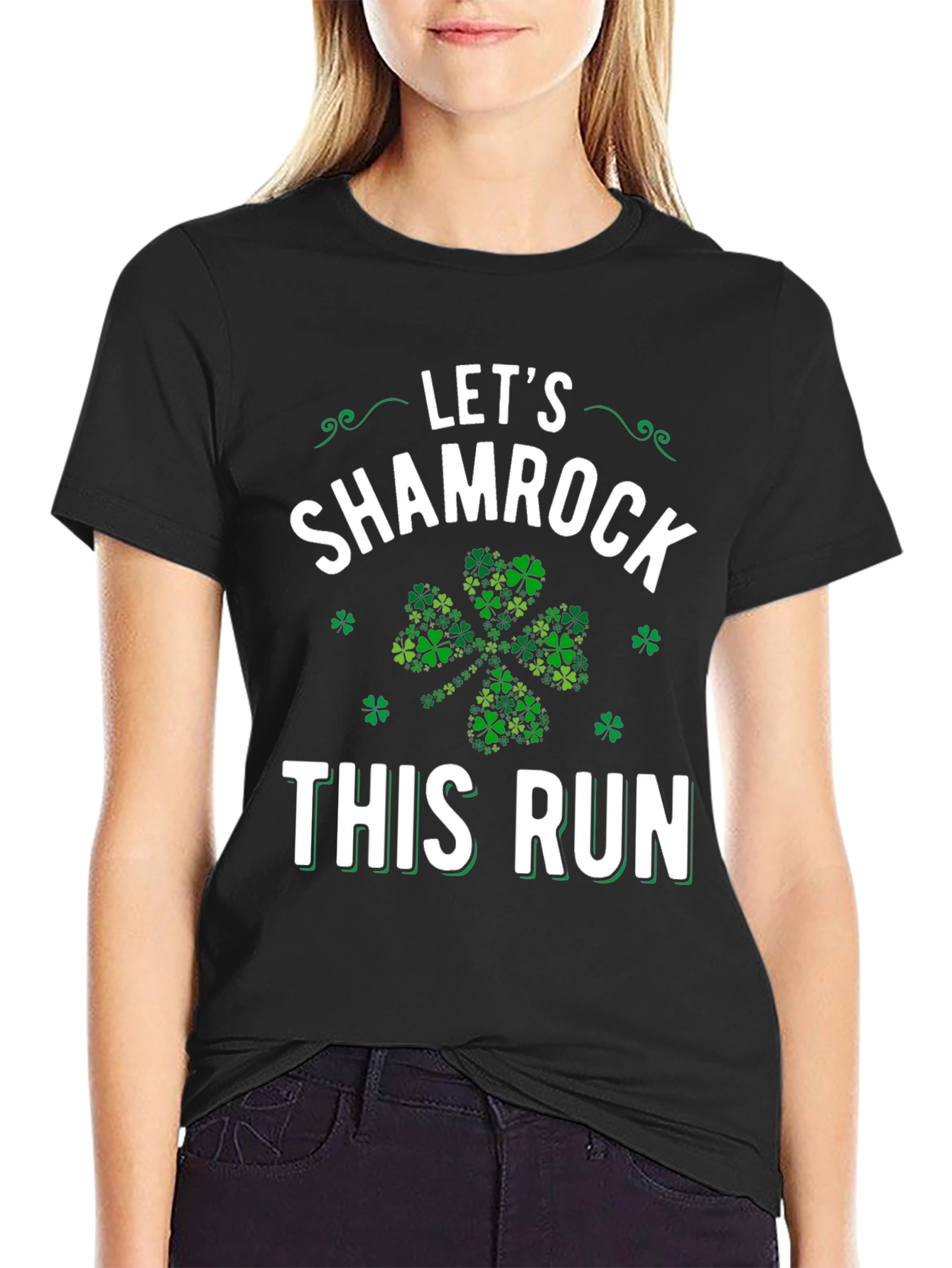 Lets Shamrock This Run St. Patricks Day T-Shirt