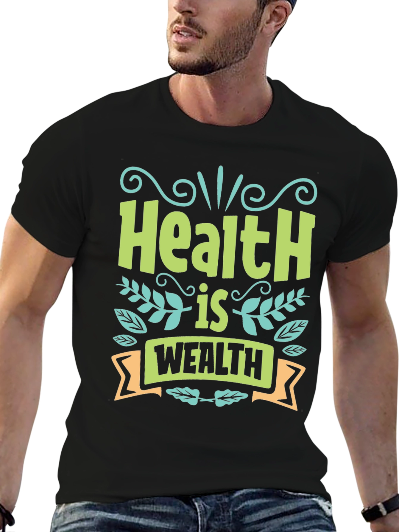 Health is Wealth Graphic T-Shirt