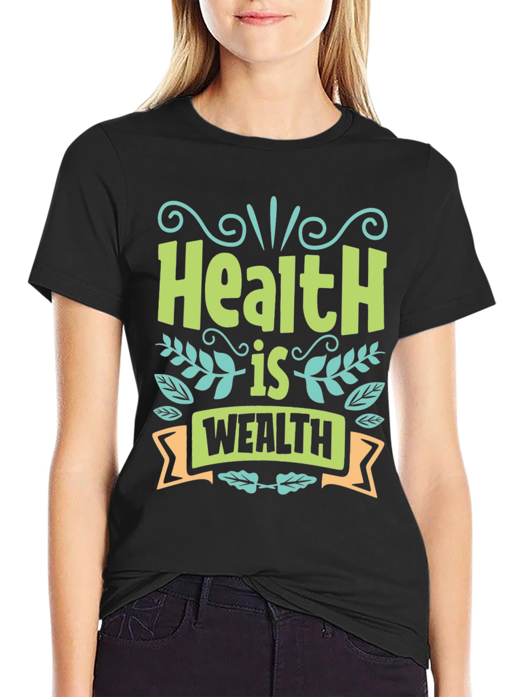 Health is Wealth Graphic T-Shirt