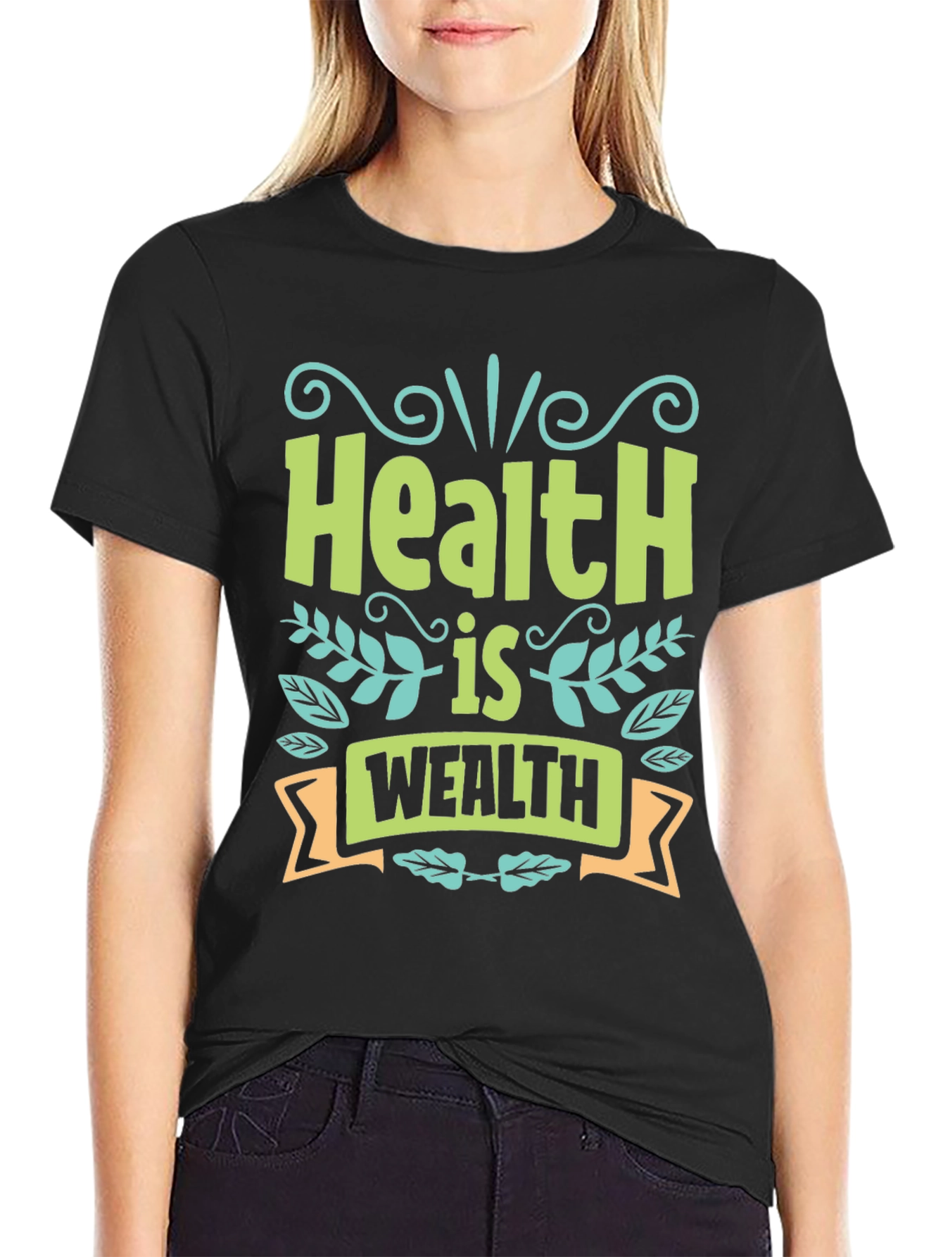 Health is Wealth Graphic T-Shirt