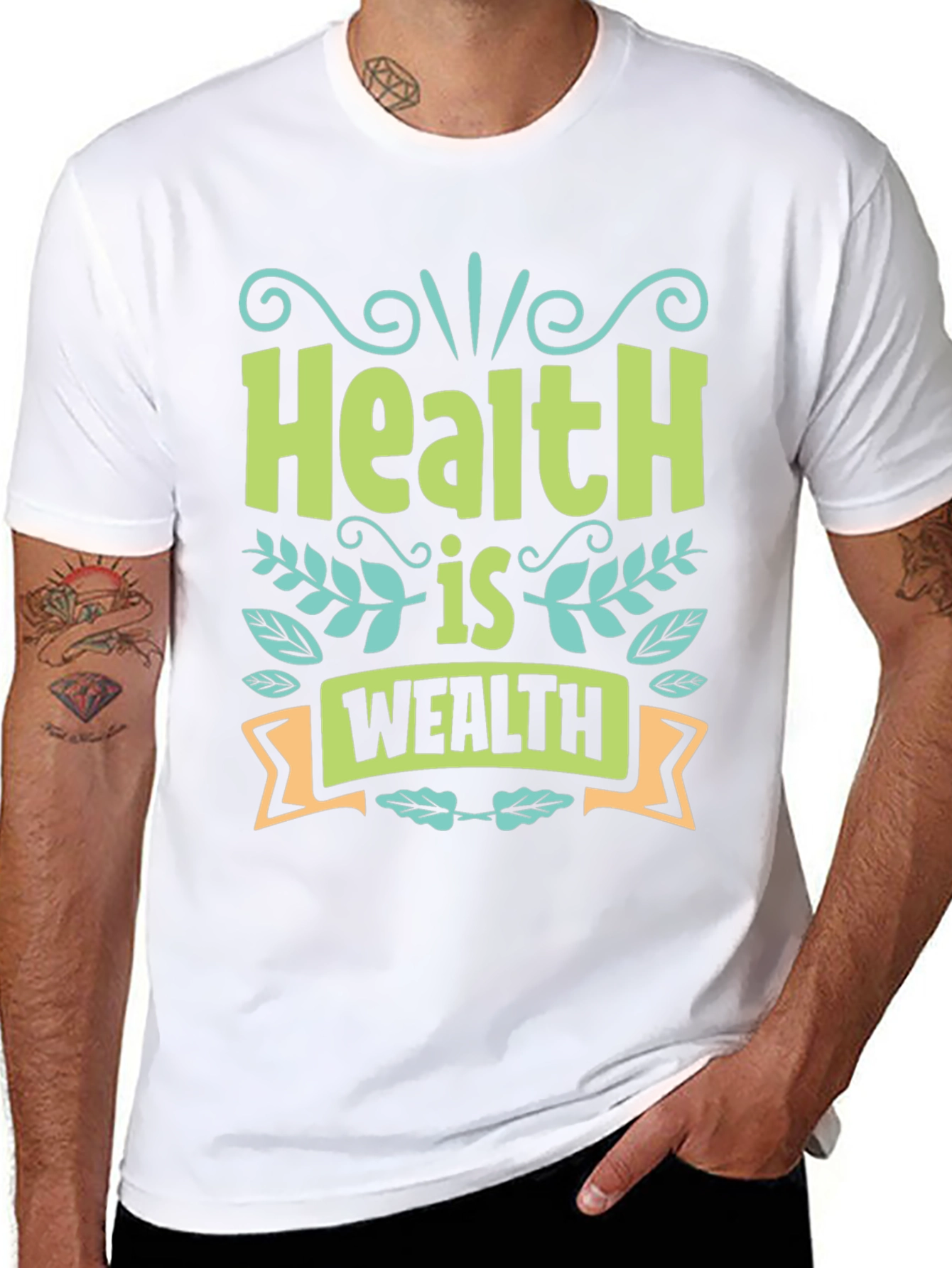 Health is Wealth Graphic T-Shirt