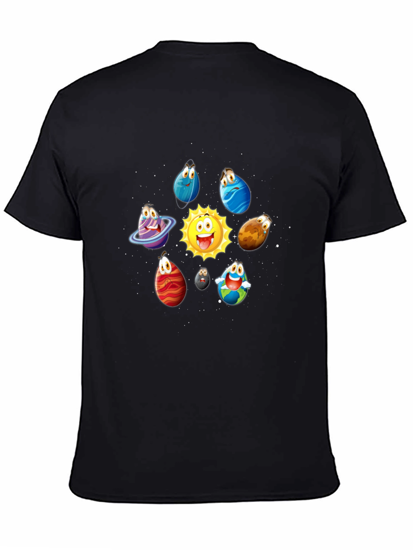Cartoon Planet T-Shirt - Solar System Tee