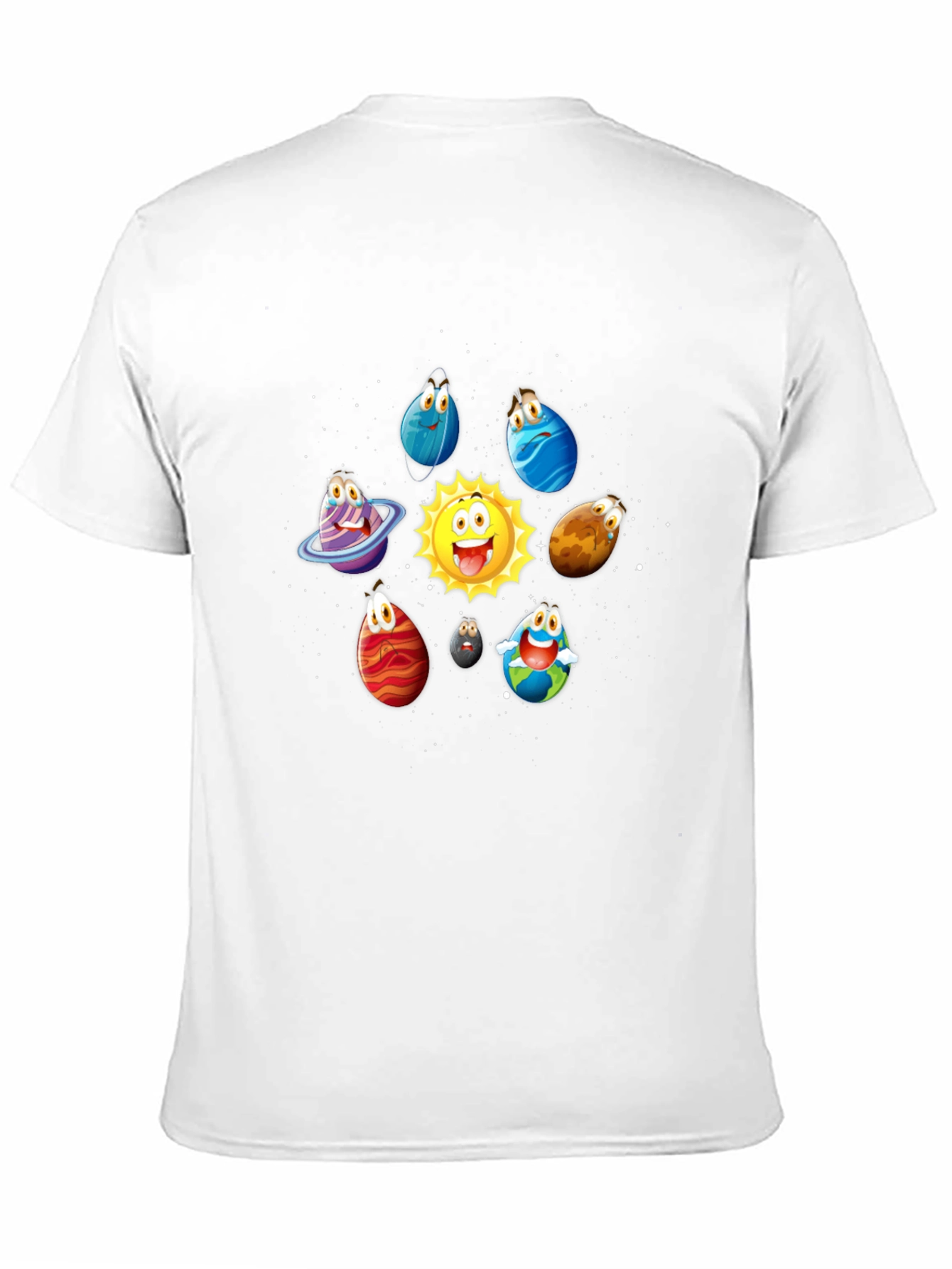 Cartoon Planet T-Shirt - Solar System Tee