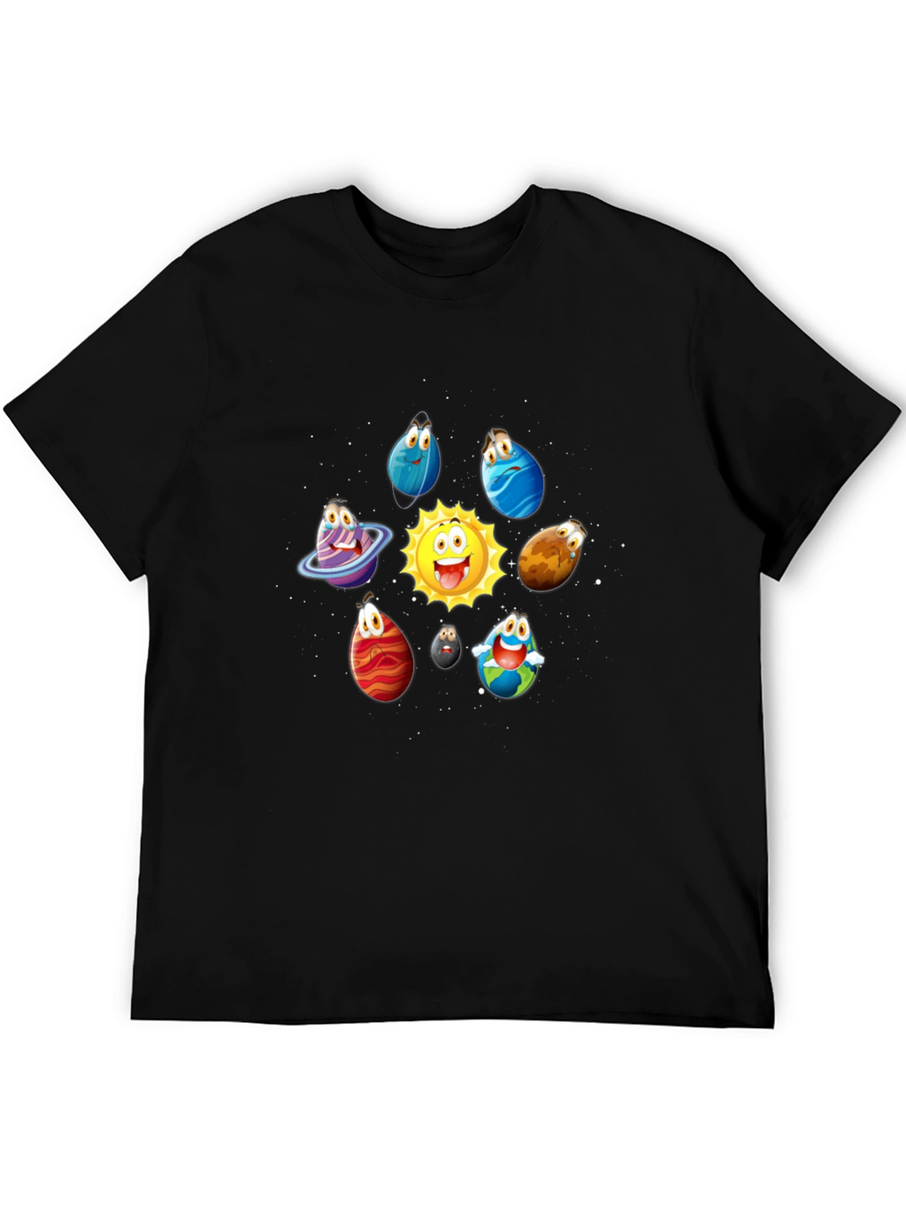 Cartoon Planet T-Shirt - Solar System Tee