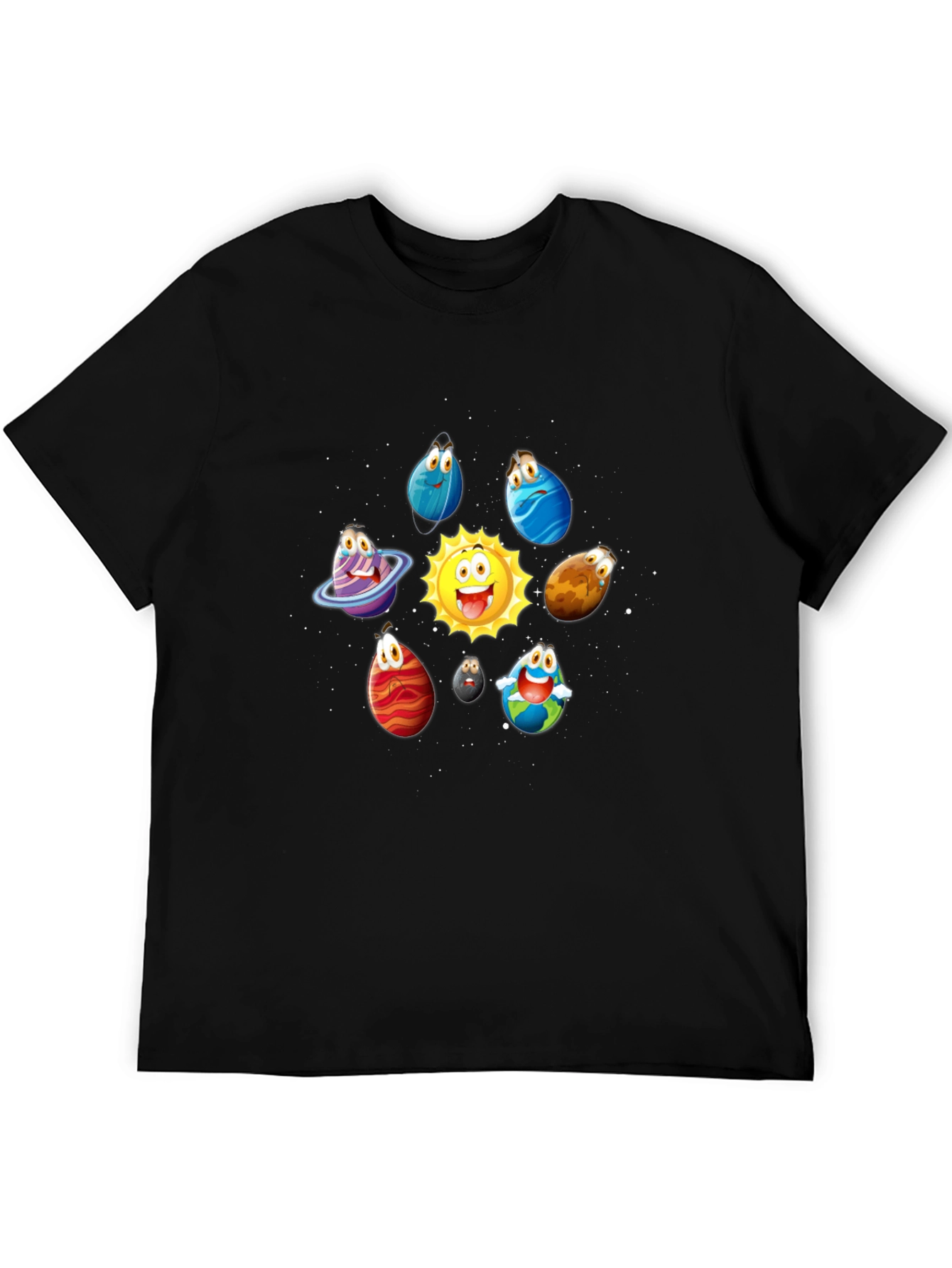 Cartoon Planet T-Shirt - Solar System Tee