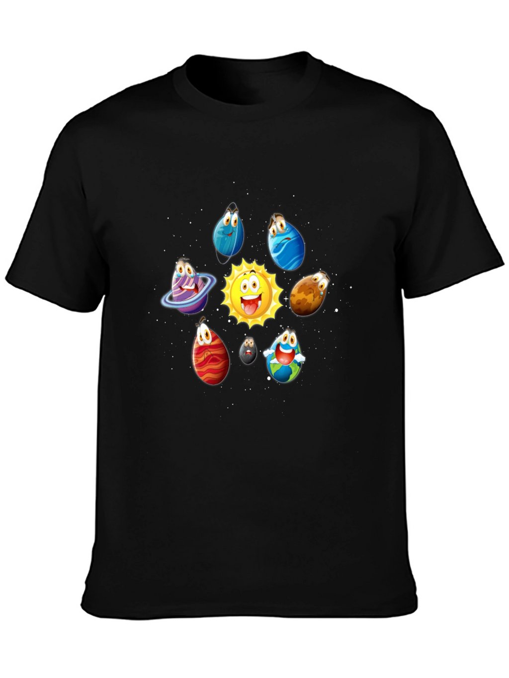 Cartoon Planet T-Shirt - Solar System Tee