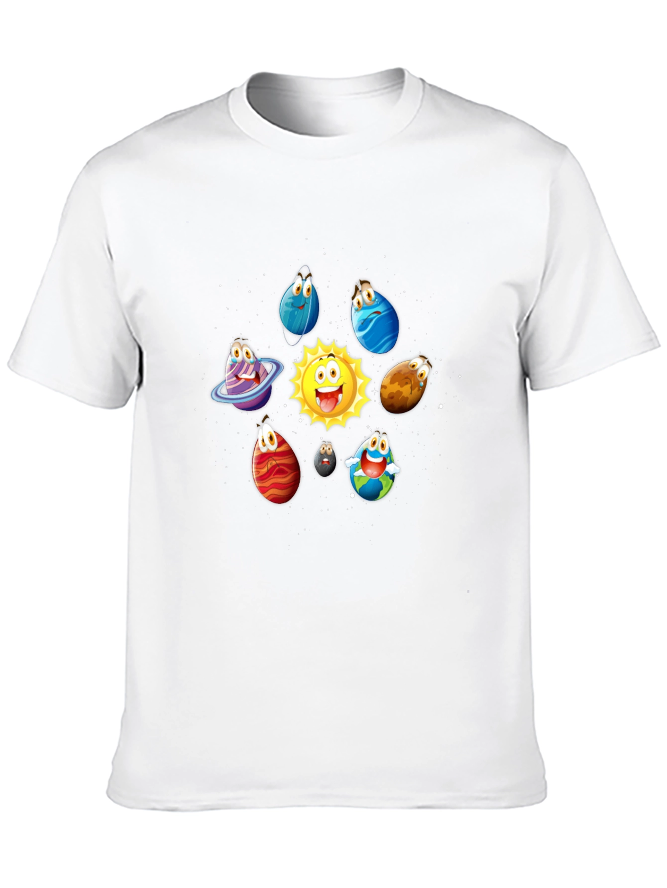 Cartoon Planet T-Shirt - Solar System Tee