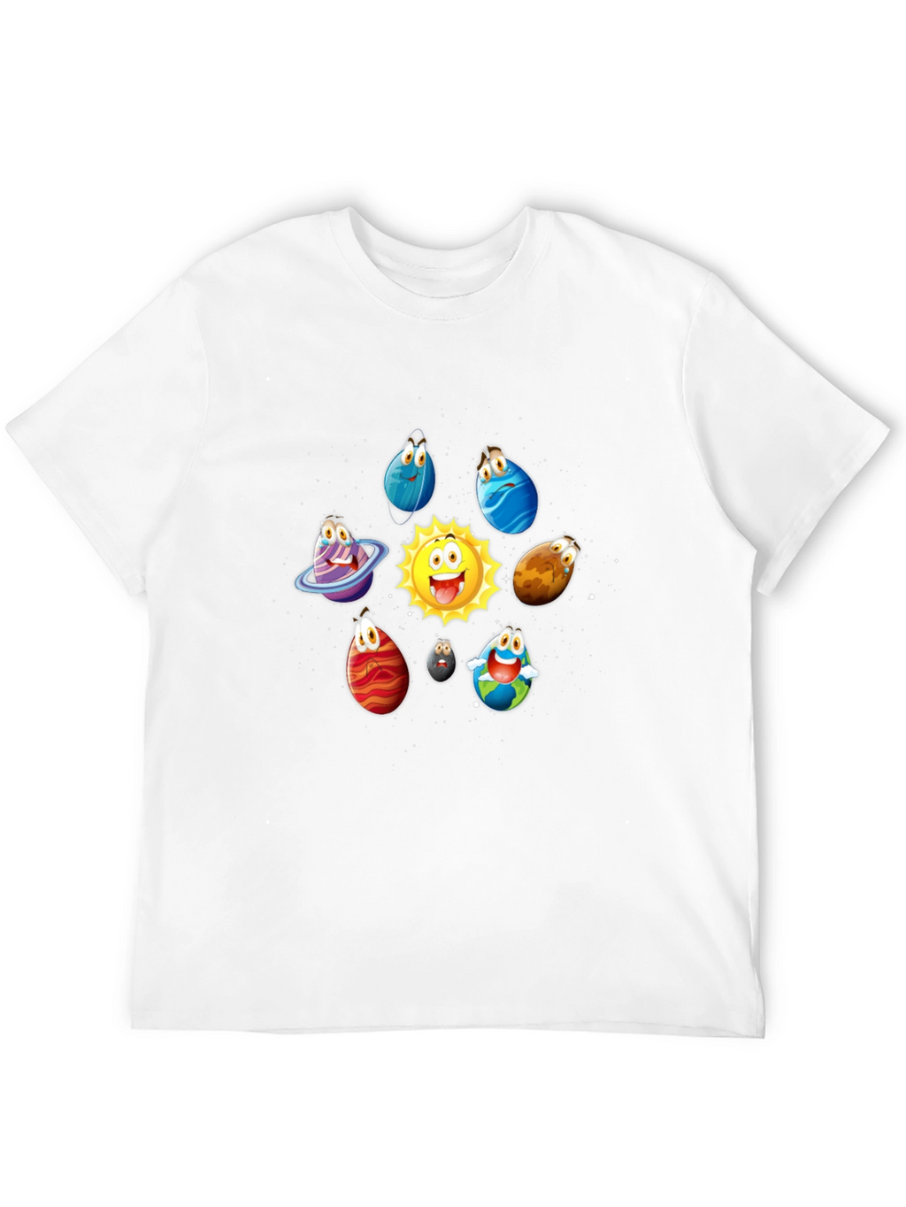 Cartoon Planet T-Shirt - Solar System Tee