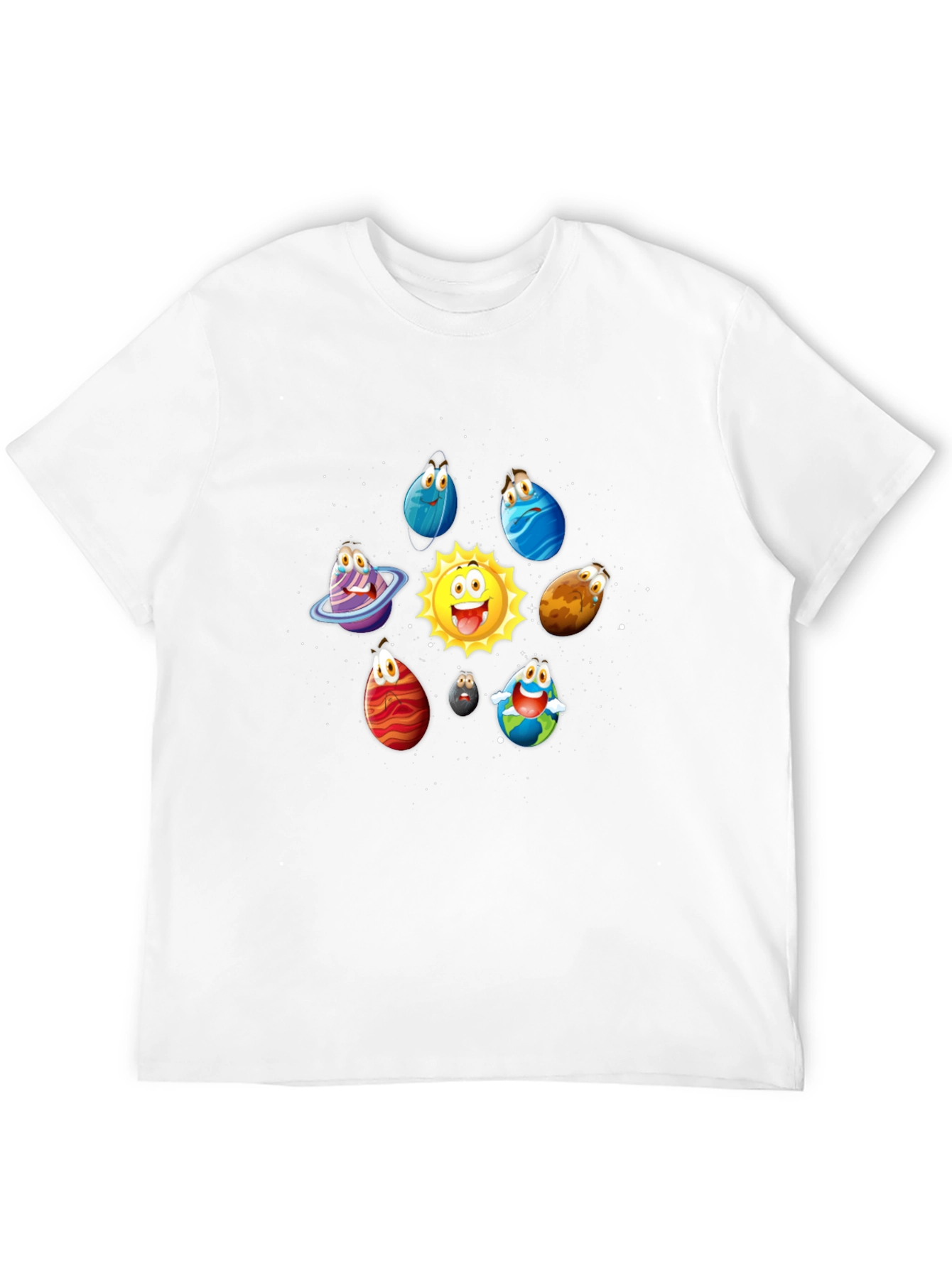 Cartoon Planet T-Shirt - Solar System Tee