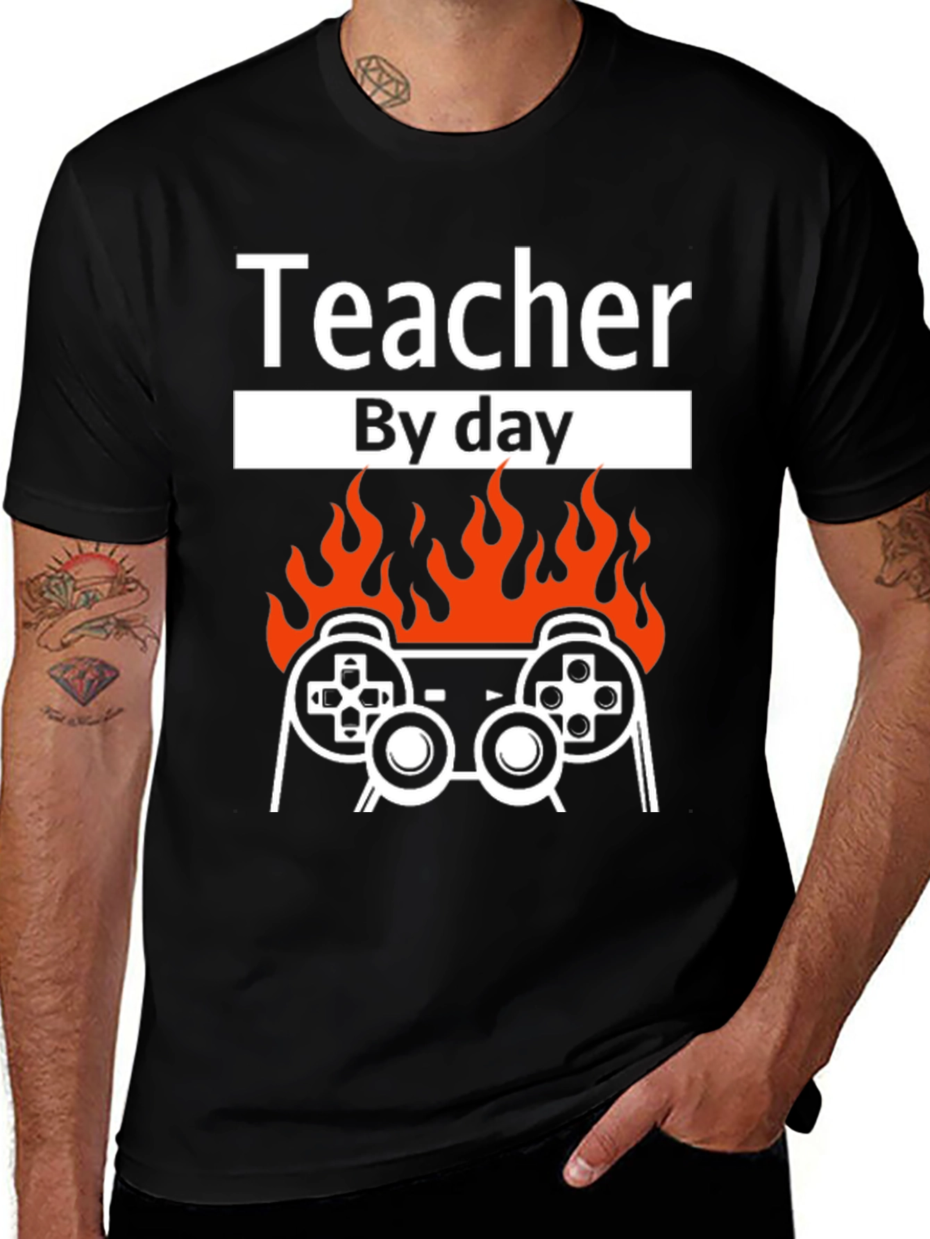 Teacher By Day Gamer By Night T-Shirt