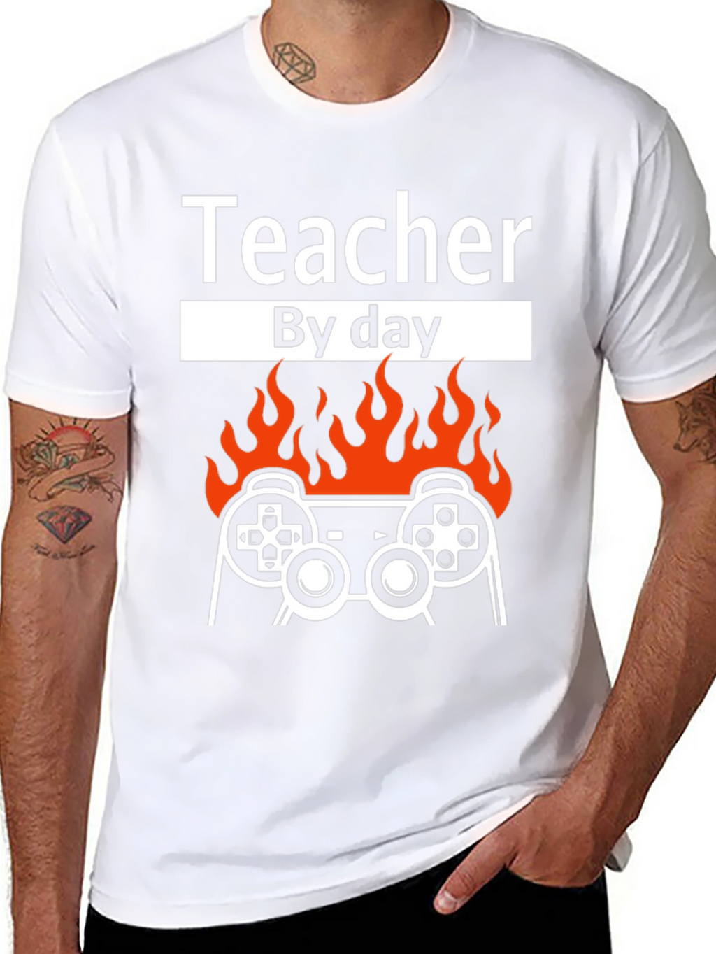 Teacher By Day Gamer By Night T-Shirt