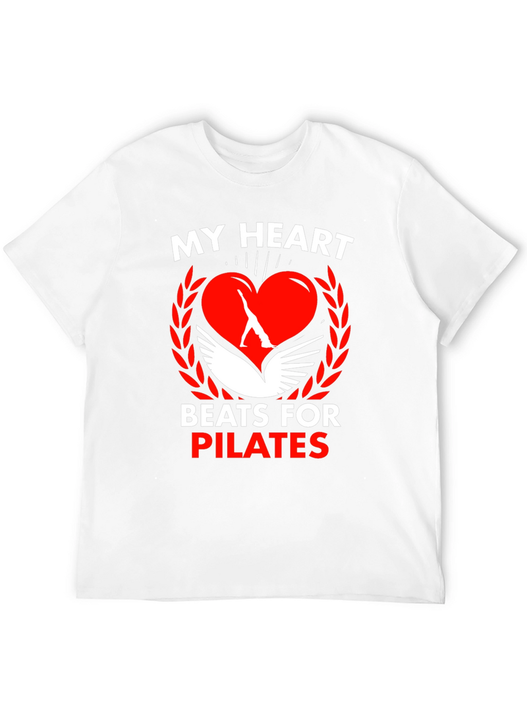 Pilates Heartbeat Graphic Tee - Fitness Lovers T-Shirt