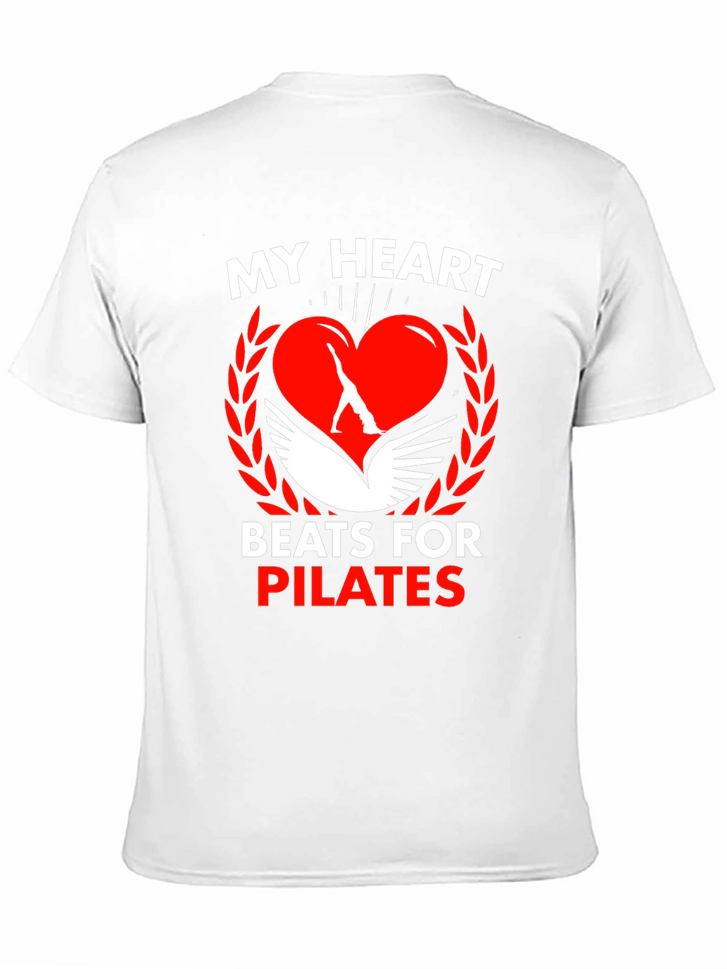 Pilates Heartbeat Graphic Tee - Fitness Lovers T-Shirt