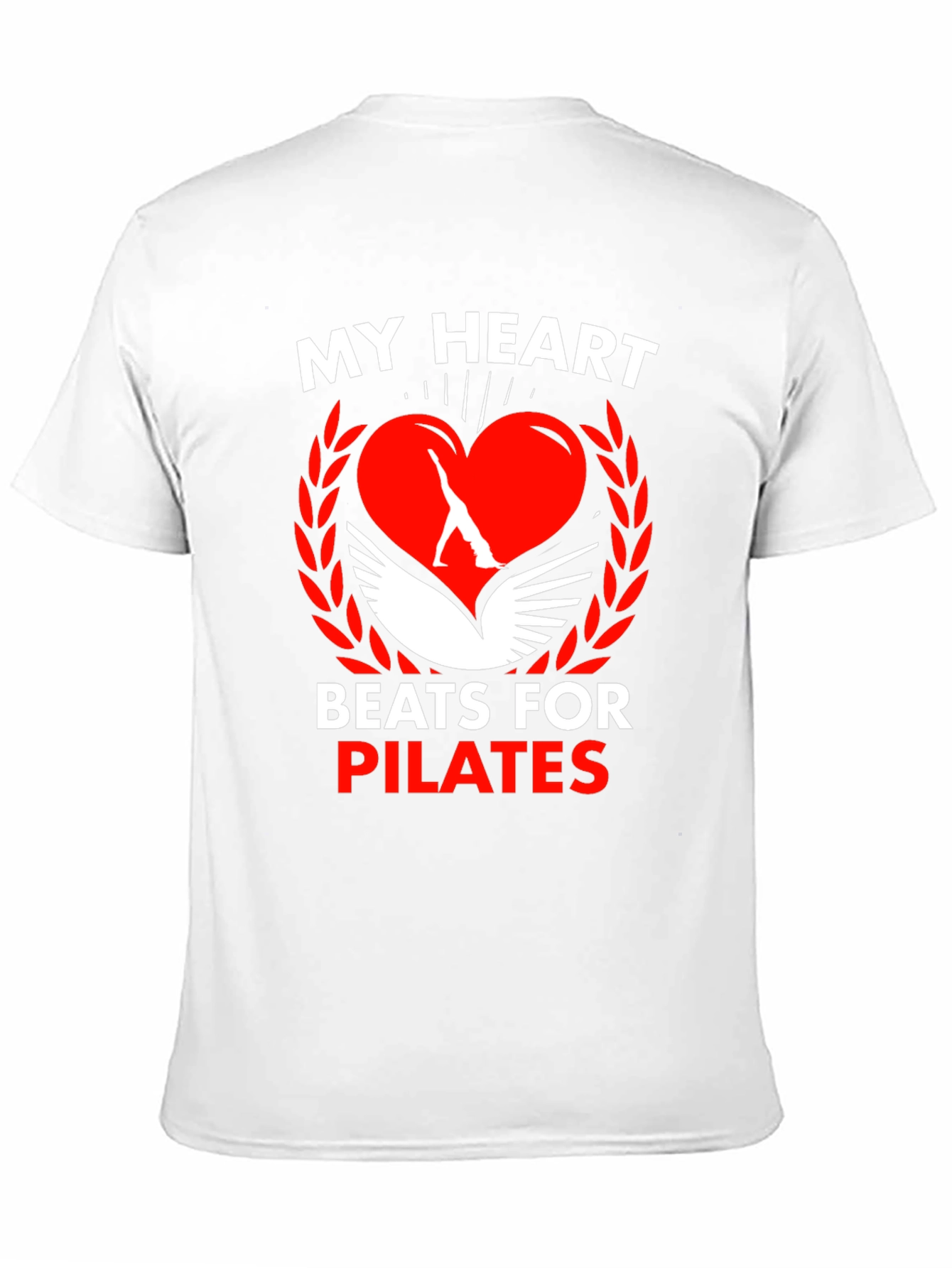 Pilates Heartbeat Graphic Tee - Fitness Lovers T-Shirt