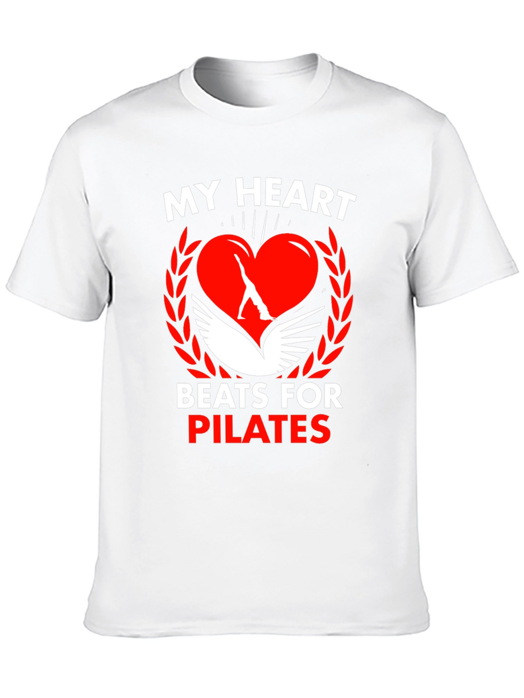 Pilates Heartbeat Graphic Tee - Fitness Lovers T-Shirt