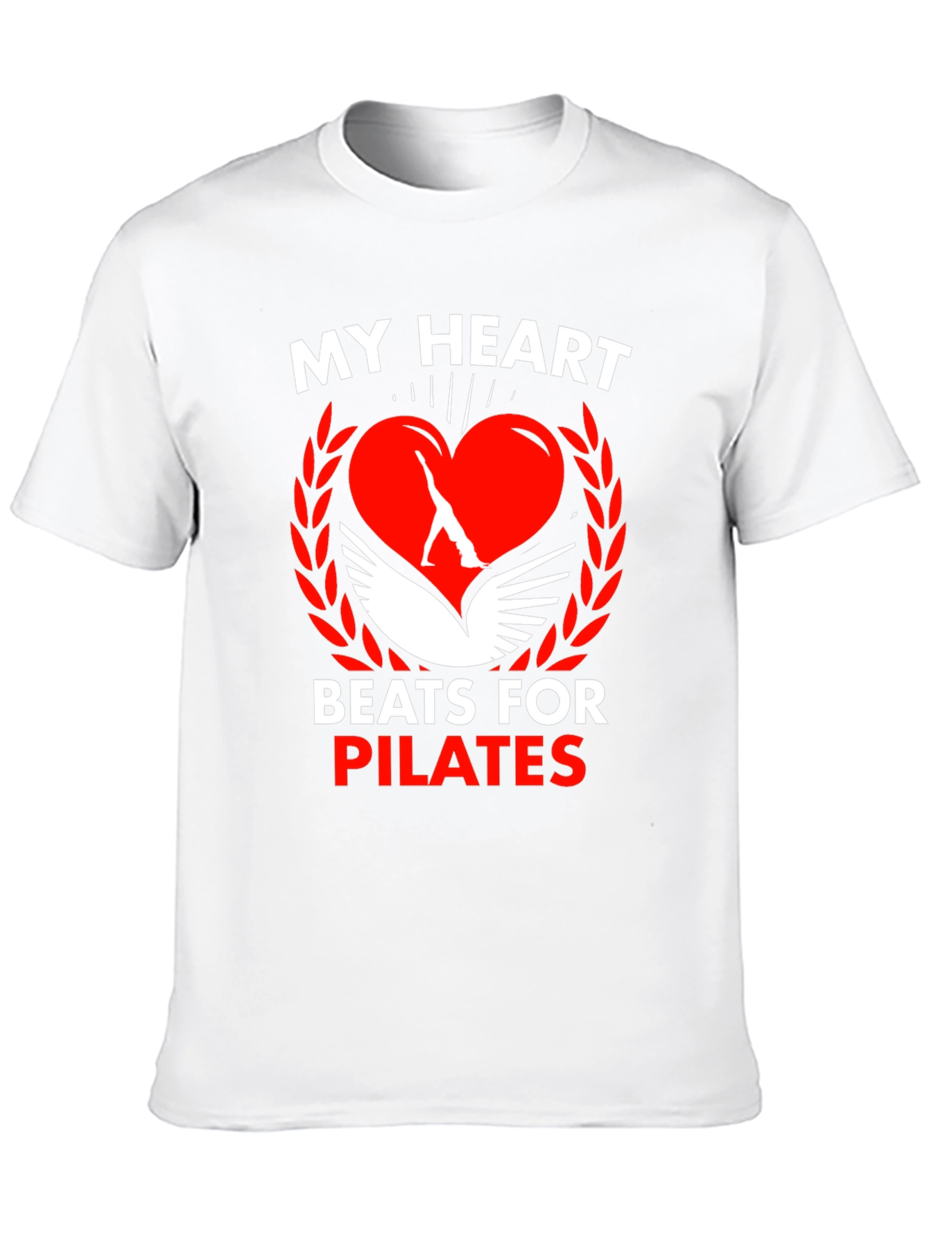 Pilates Heartbeat Graphic Tee - Fitness Lovers T-Shirt