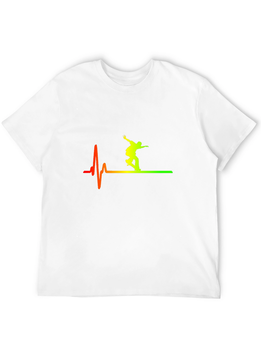 Skateboarding Heartbeat T-Shirt - Cool Graphic Tee