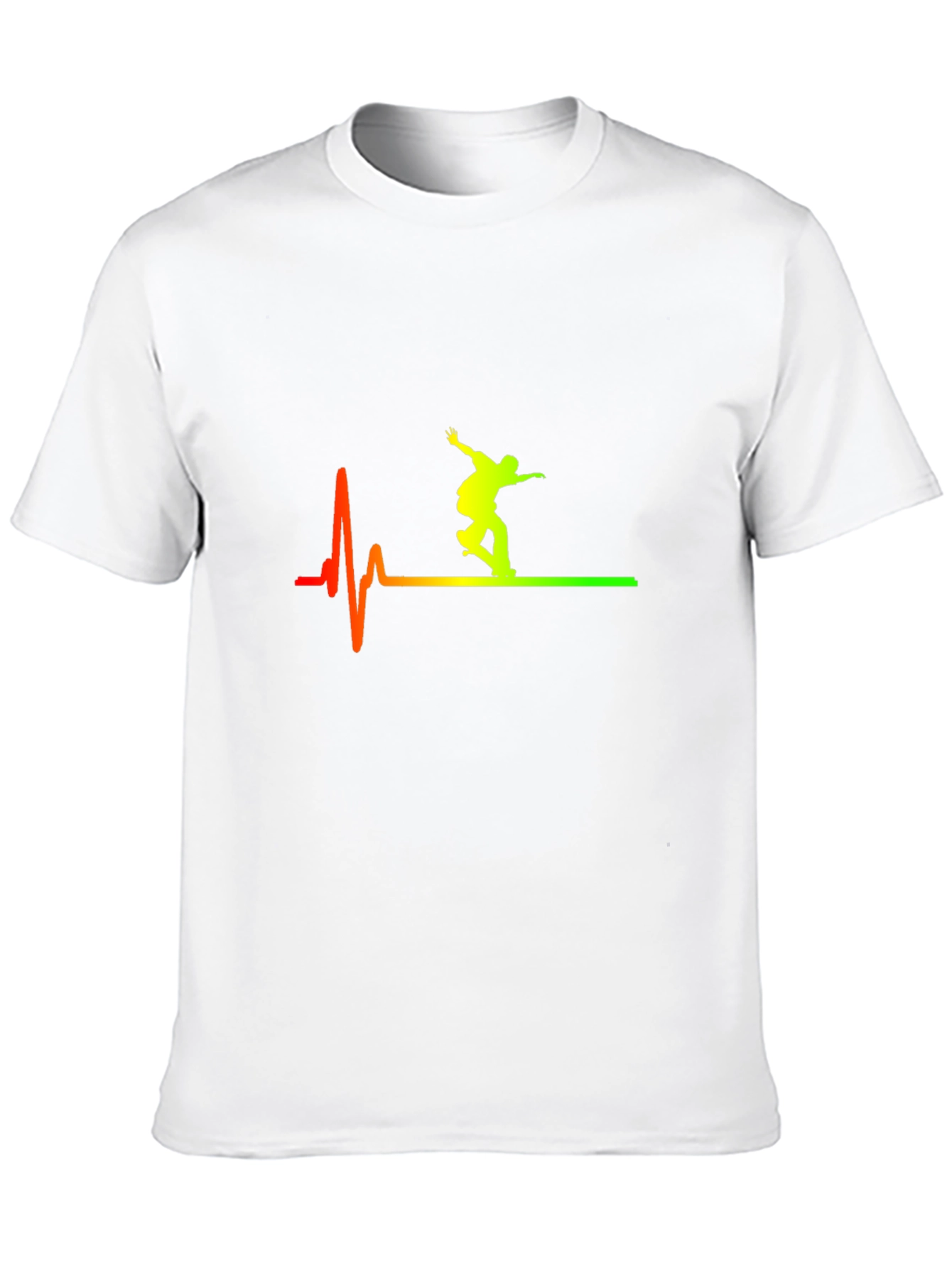 Skateboarding Heartbeat T-Shirt - Cool Graphic Tee