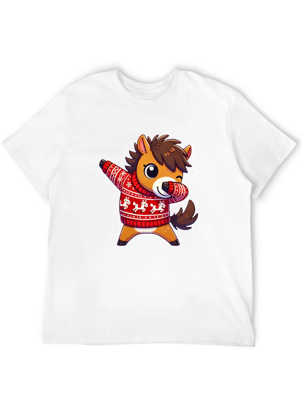 Dabbing Horse Christmas Sweater T-Shirt
