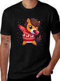 Dabbing Horse Christmas Sweater T-Shirt