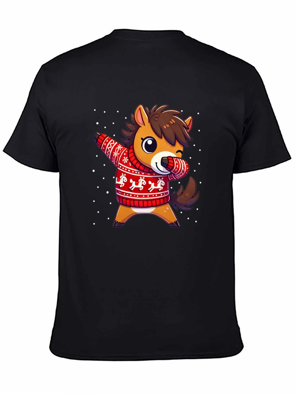 Dabbing Horse Christmas Sweater T-Shirt
