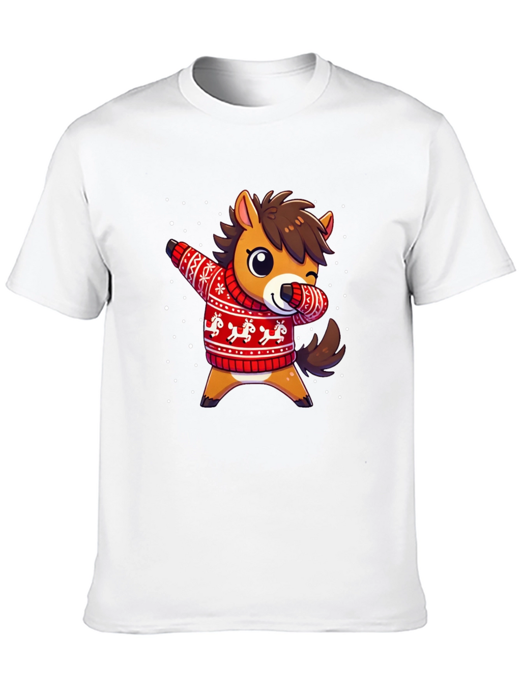 Dabbing Horse Christmas Sweater T-Shirt