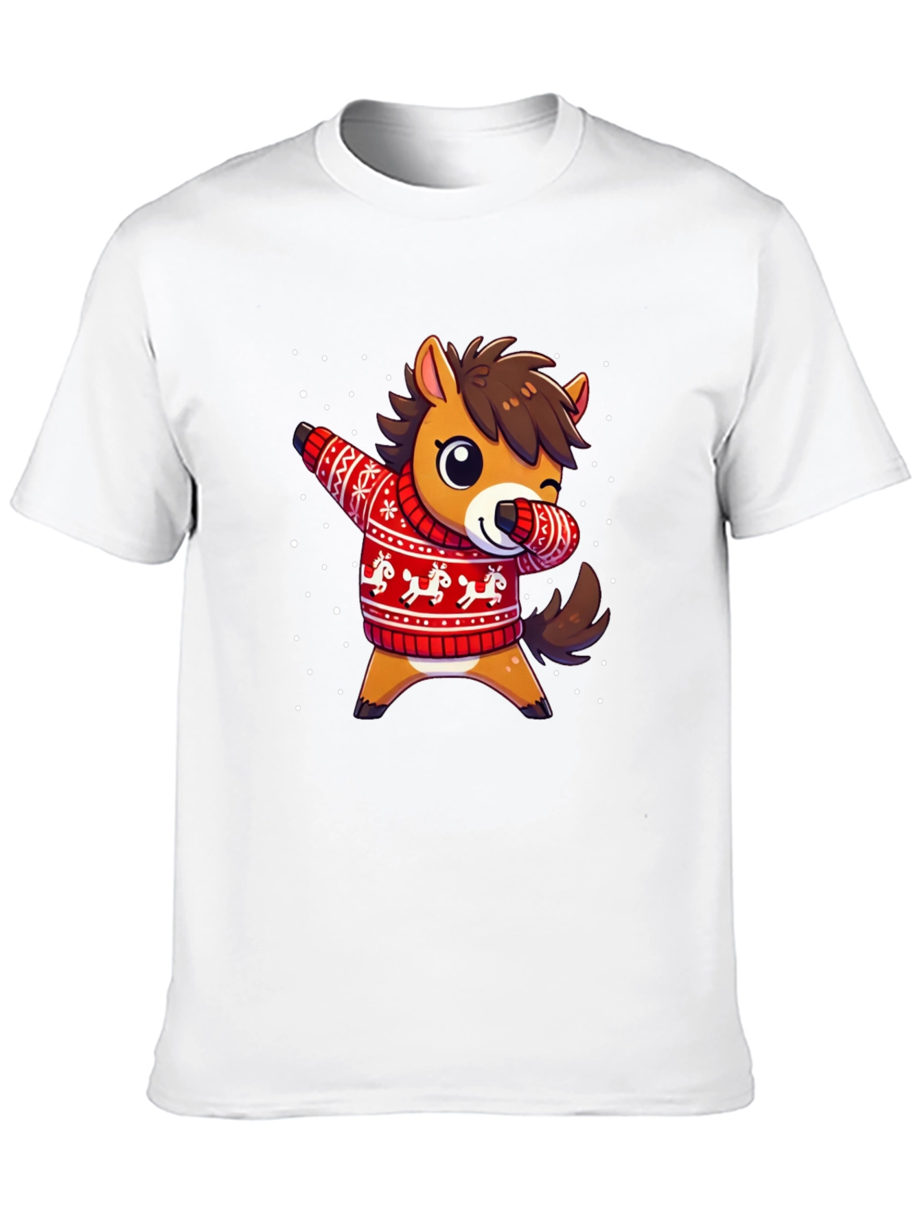 Dabbing Horse Christmas Sweater T-Shirt