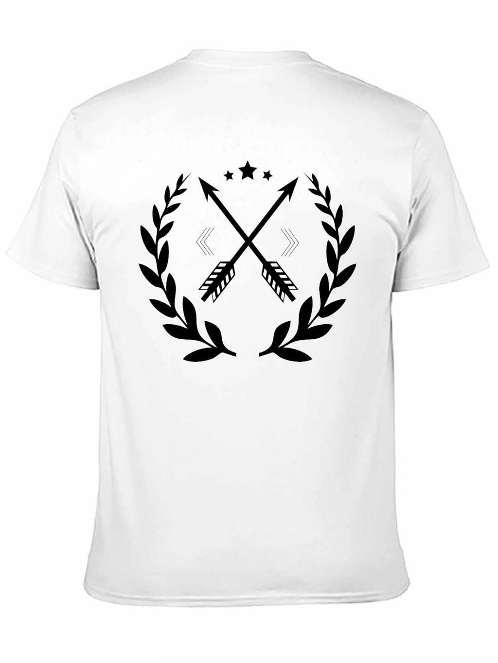 Arrow & Laurel Graphic Tee - Stylish Black Shirt