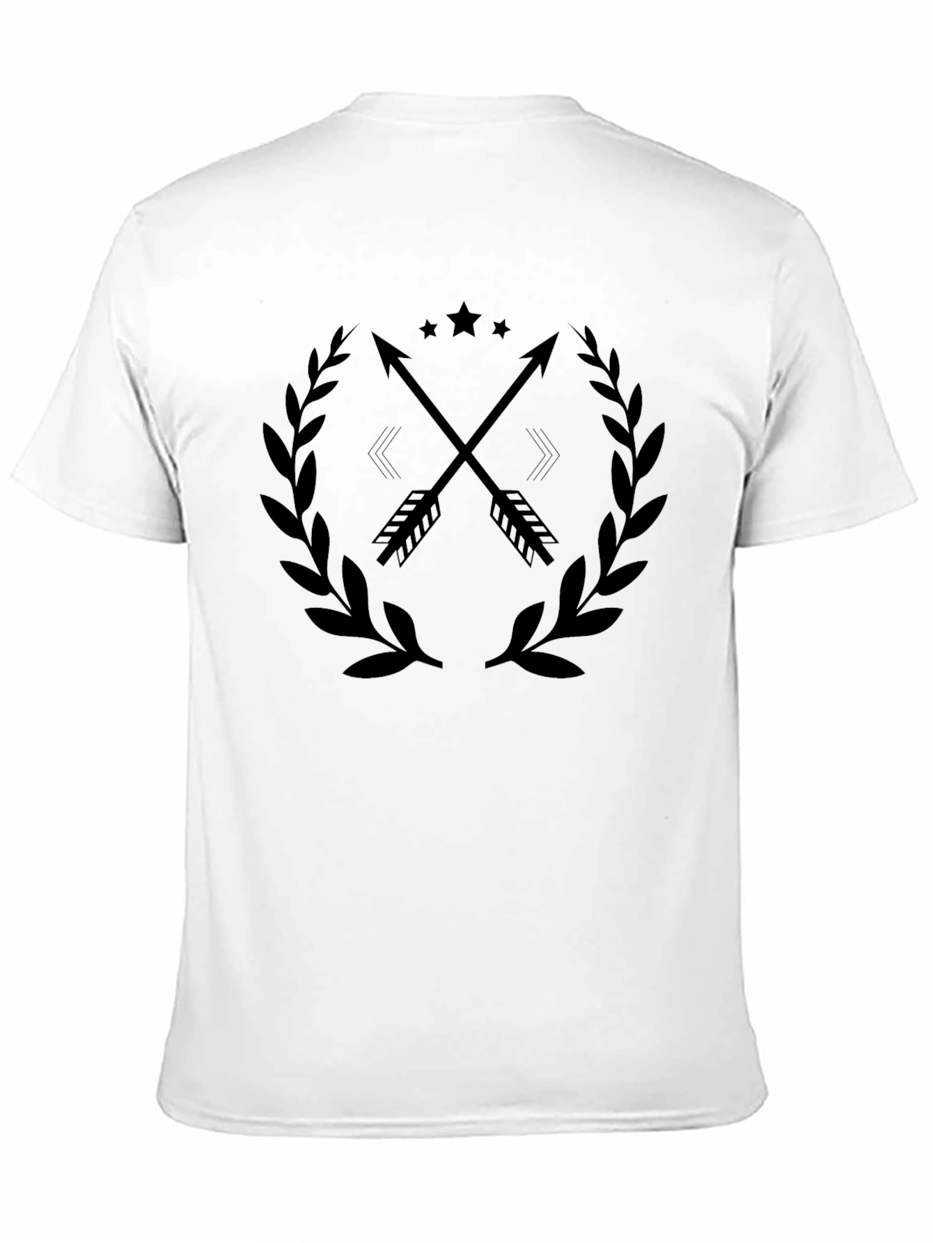 Arrow & Laurel Graphic Tee - Stylish Black Shirt